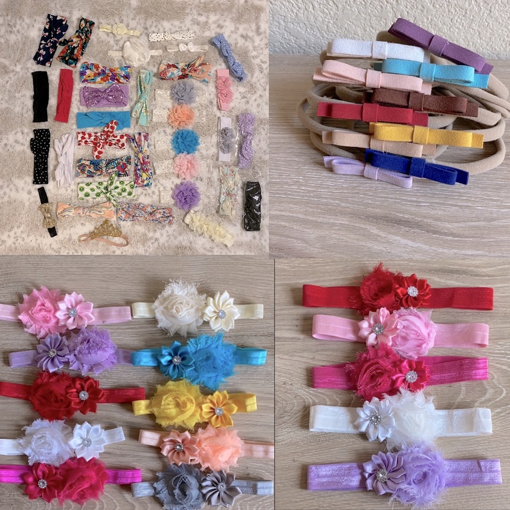 Huge 60 piece Baby girl Headband bundle